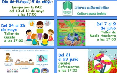 Programa de actividades de la Biblioteca Pública Municipal para los meses de mayo y junio de 2022