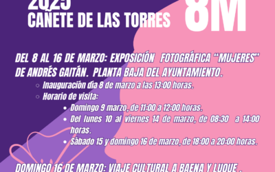 El Ayuntamiento de Cañete de las Torres presenta el programa de activides con motivo del Día Internacional de la Mujer